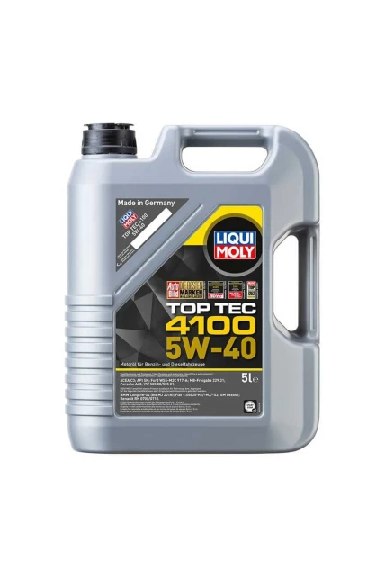 LIQUI MOLY 5W40 Motor Yağı Top Tec 4100 5 Litre 9511