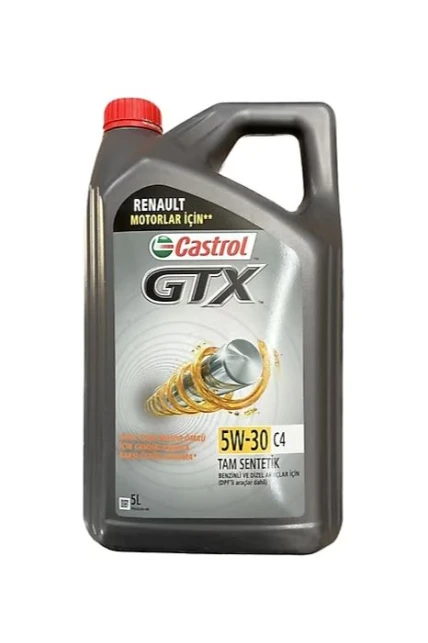 Castrol GTX 5W30 5 Litre Partiküllü Motor Yağı