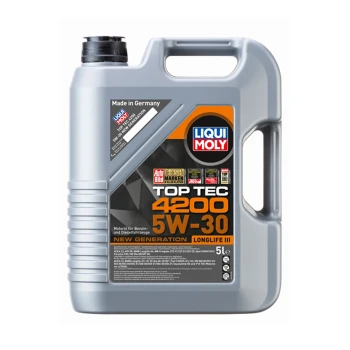 LIQUI MOLY 5W30 Motor Yağı Tam Sentetik Top Tec 4200 5 Litre 8973 Üt:2025