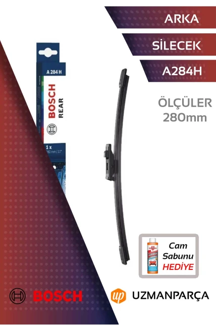 Volkswagen Tiguan 2016-2022 Rear A284H Arka Silecek 280mm Bosch - 3397016895