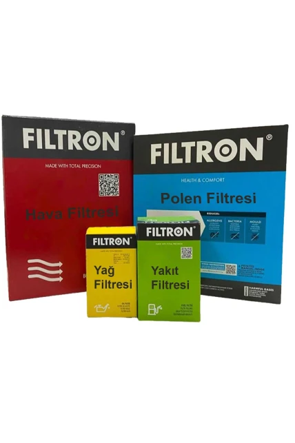 Ford Connect 1.8 Filtre Bakım Seti 2002-2013 Filtron Otosan Hava+Yağ+Polen+Yakıt (Filtron)