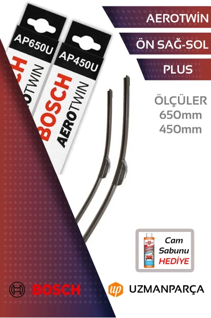 Volkswagen Taigo 2022-2025 Muz Tipi Aerotwin Plus Ön Silecek Takımı Bosch