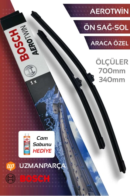 Toyota Corolla 2019-2025 Muz Tipi Aerotwin Ön Silecek Takımı Bosch