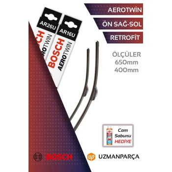 Hyundai Accent 2011-2018 Muz Tipi Aerotwin Ön Silecek Takımı Bosch