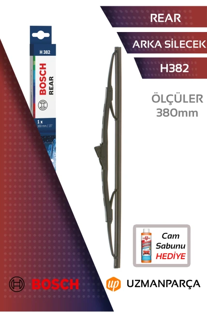Ford Focus 1998-2005 Bosch Rear H382 Arka Silecek 380mm – 3397011412