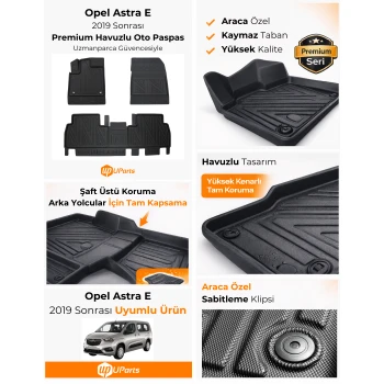 Opel Combo 2019-2026 Havuzlu Paspas Takımı UParts