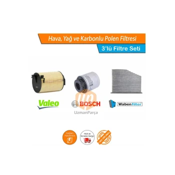 Jetta 1.2 1.4 TSI Filtre Seti Valeo Bosch Wbn Karbonlu 2011-2015