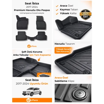 Seat İbiza 2017-2024 Havuzlu Paspas Takımı UParts
