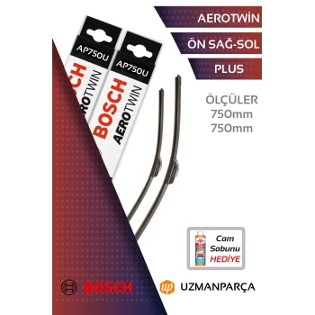 Ford Connect 2014-2022 Muz Tipi Aerotwin Plus Ön Silecek Takımı Bosch AP750U+AP750U