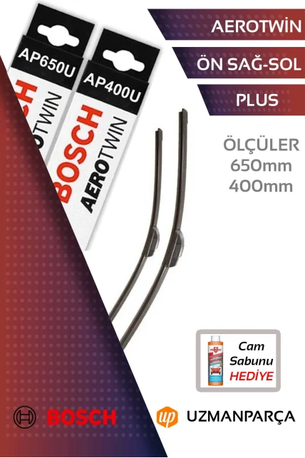 Renault Laguna 2008-2011 Muz Tipi Aerotwin Plus Ön Silecek Takımı Bosch