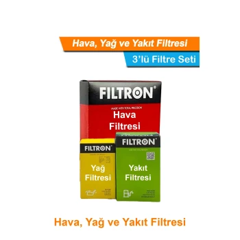 Mitsubishi L200 2.5 Dizel Filtron Filtre Bakım Seti 1997-2006 Hava+Yağ+Yakıt Filtresi