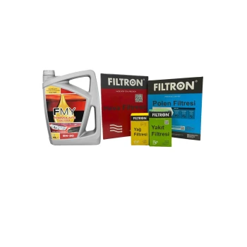Fiesta 1.4 TDCi Mann Filtron Filtre Seti 2002-2011 Hava+Yağ+Yakıt+Polen Filtresi+M.Yağı (5W30 4L)