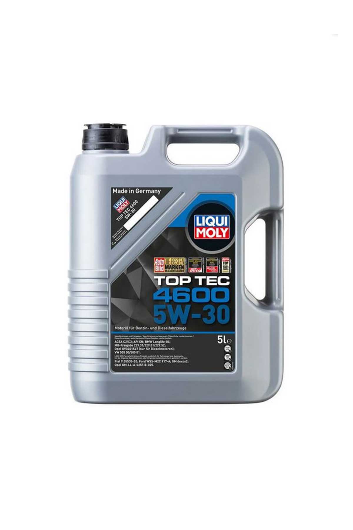 LIQUI MOLY 5W30 Motor Yağı Top Tec 4600 5 Litre 2316