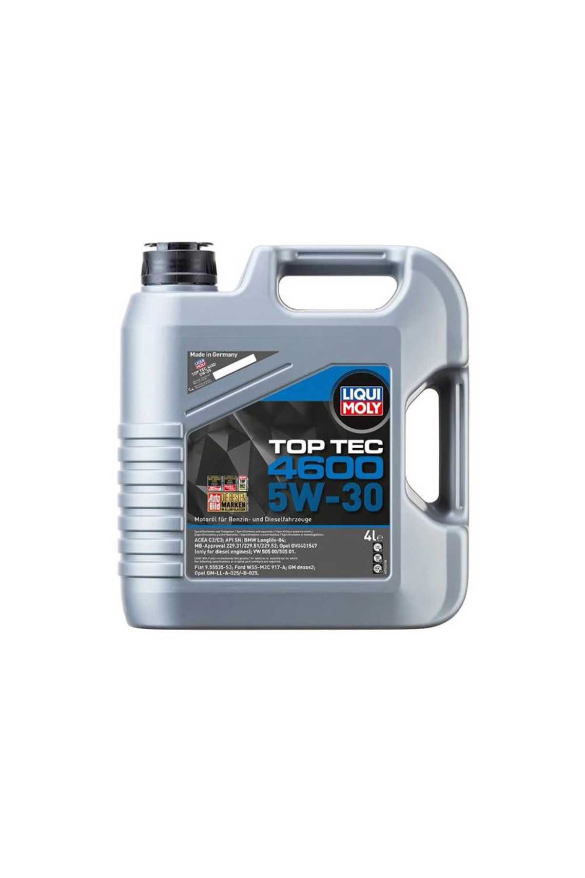 LIQUI MOLY 5W30 Motor Yağı Top Tec 4600 4 Litre 3763