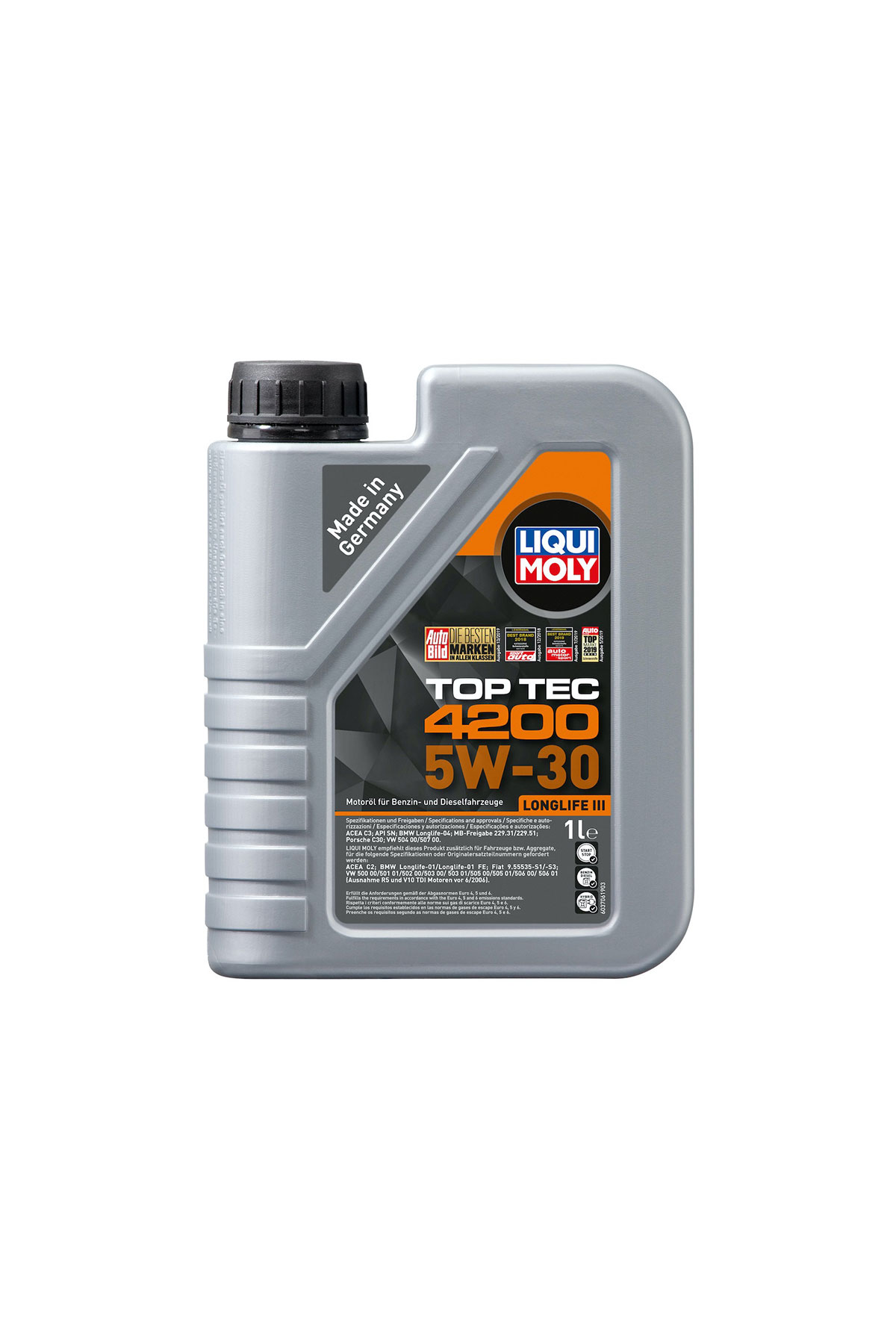 LIQUI MOLY Top Tec 4200 5W30 Motor Yağı Tam Sentetik 1 Litre 8972