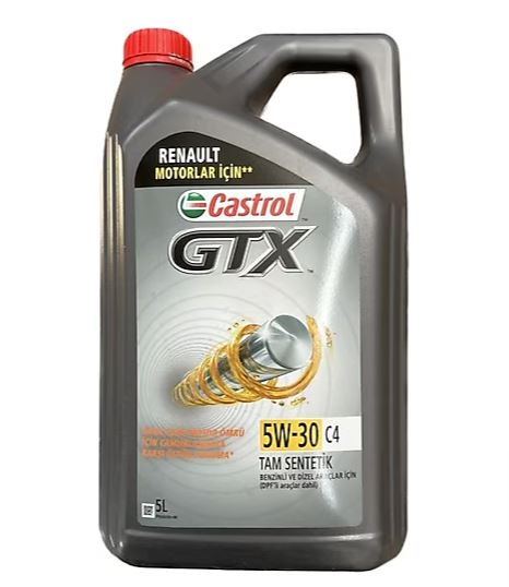 Castrol GTX 5W30 5 Litre Partiküllü Motor Yağı